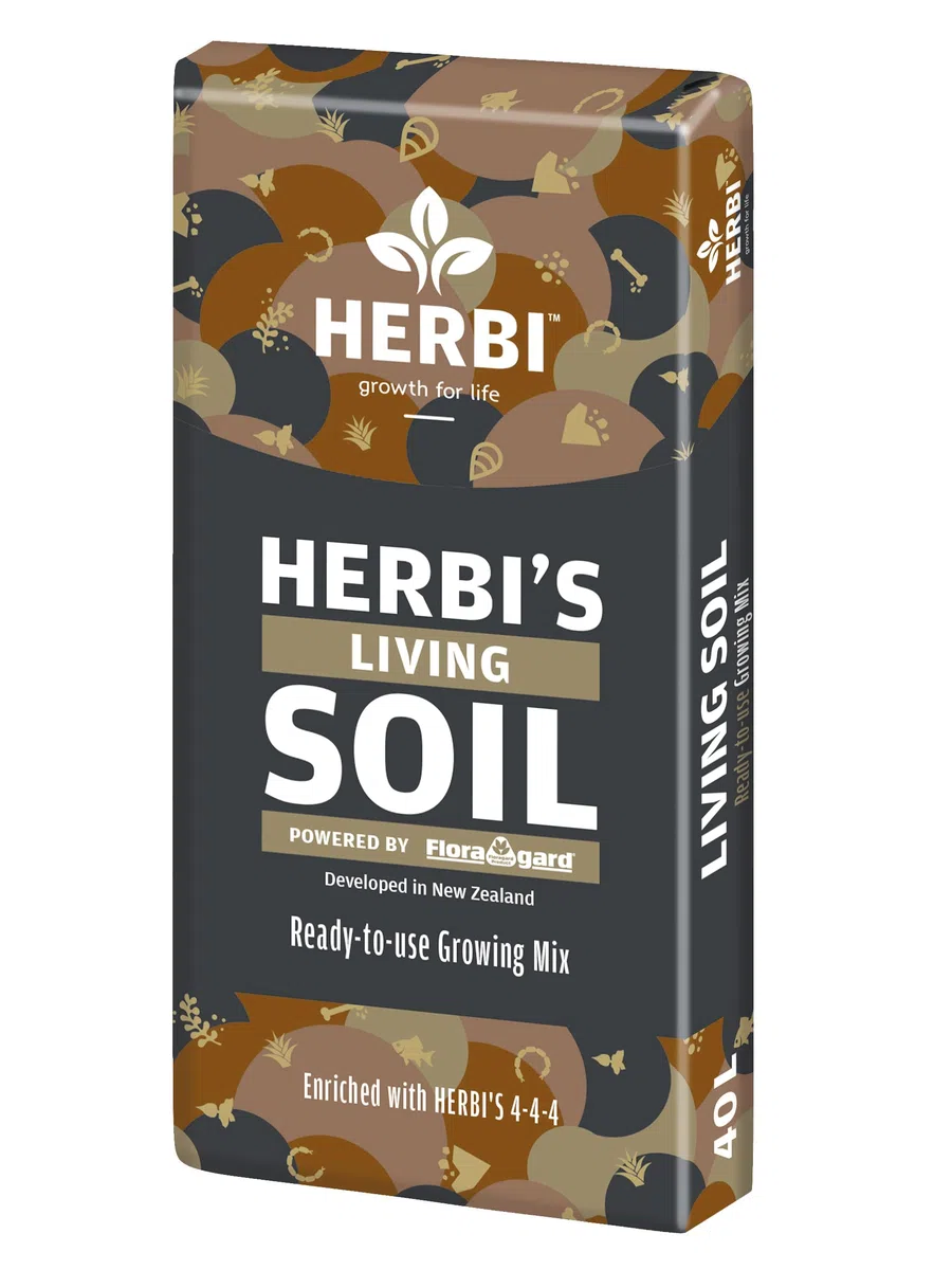 Herbis Living Soil 40 L – aktivierte Bio-Growerde mit mikrobiell belebtem Bodenleben – ideal für Indoor & Outdoor Grow – fördert Starke Wurzeln & gesundes, organisches Pflanzenwachstum