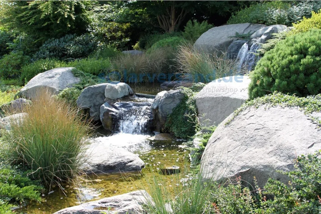 esotec Bachlaufpumpe Waterfall 1700/2500 mit Schlauchanschluss, Teichpumpe, Wasserfallpumpe, Tauchpumpe 12-18V DC 101980