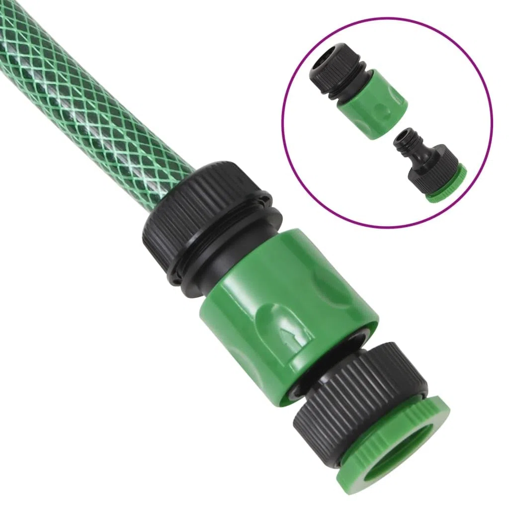 Rantry Set Gartenschlauch mit Beschlägen Grün 0,9" 50m PVC Dekoration Möbel Innen / Außen Möbel für Wohnzimmer Büro