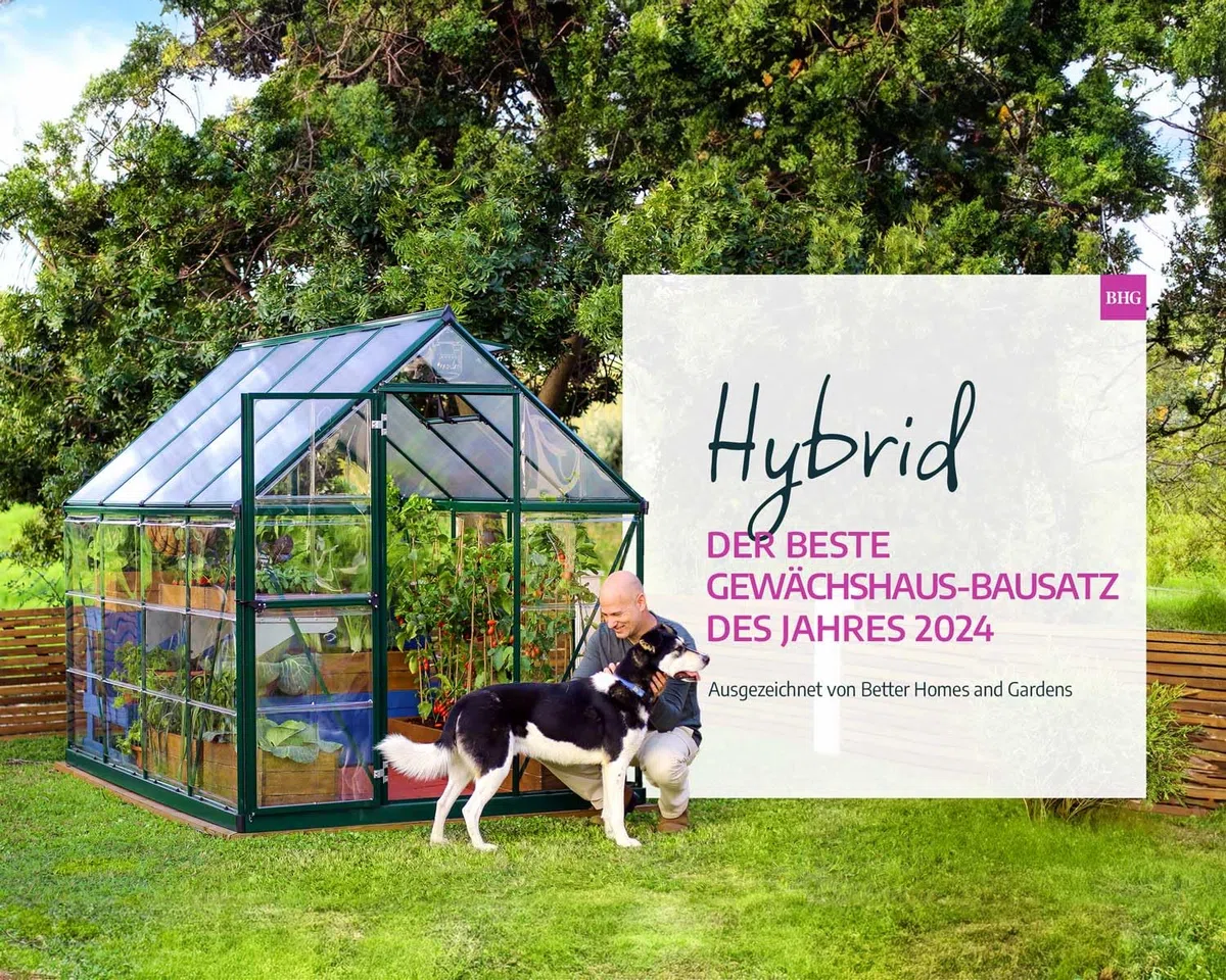 Palram - Canopia | Hybrid Gewächshaus, grün in cm 190x185x209 (LxBxH) klare Seitenwände