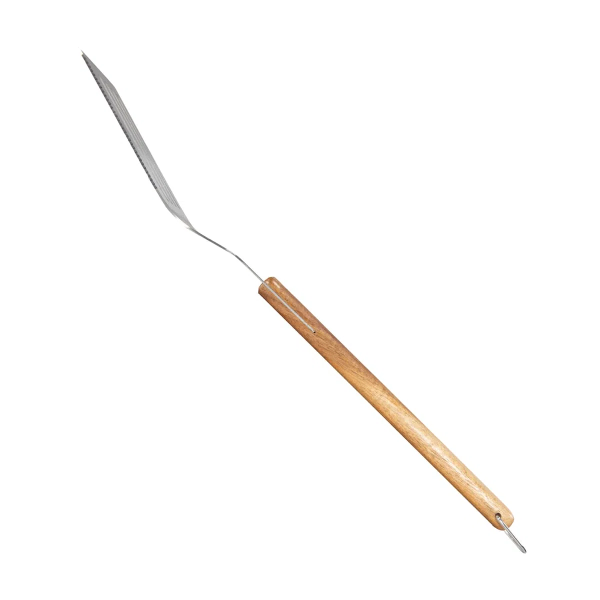 BBQ-AID Pro BBQ Pfannenwender, 45,7 cm, professioneller Grillspachtel, massiver und robuster Pfannenwender, hergestellt aus Edelstahl der Güteklasse 304 und Akazienholz, robust und langlebig
