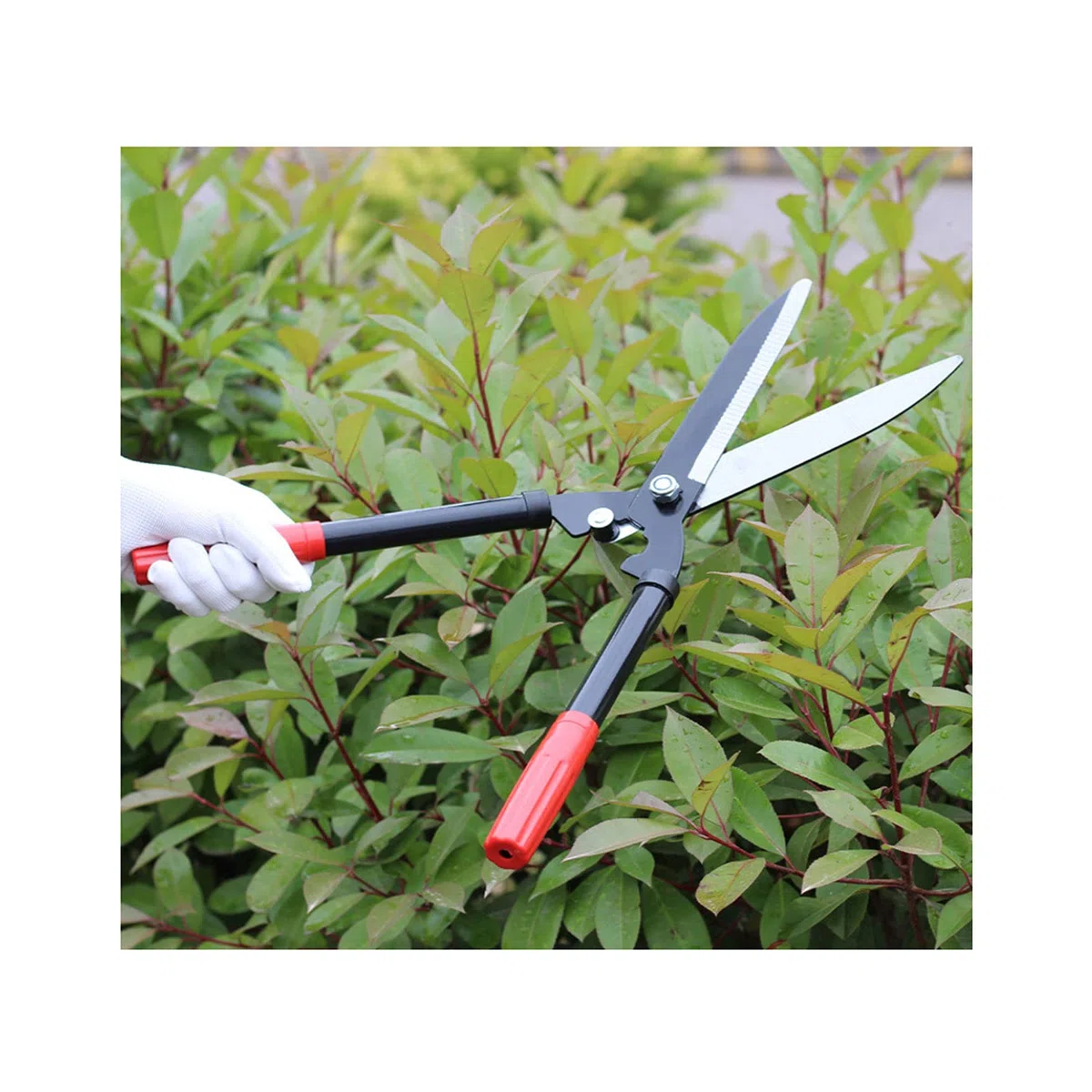 Heckenschere Gartengeräte Garten, Klinge Starke Aluminiumgriffe Manuelle Heckenschere Zum Beschneiden Von Rabatten Formgehölze Buchsbaumgräser,