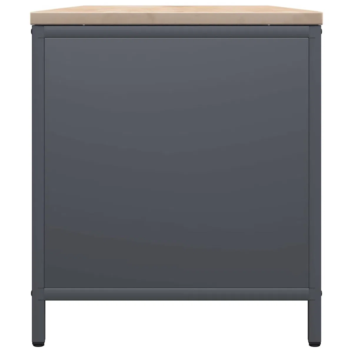 Brennholzregal Kaminholzregal mit massiver Kiefernholzplatte Anthrazit 100,5x35,5x40 cm – robust, stapelbar & trocknungsoptimiert für Kamin, Ofen & Wohnzimmer