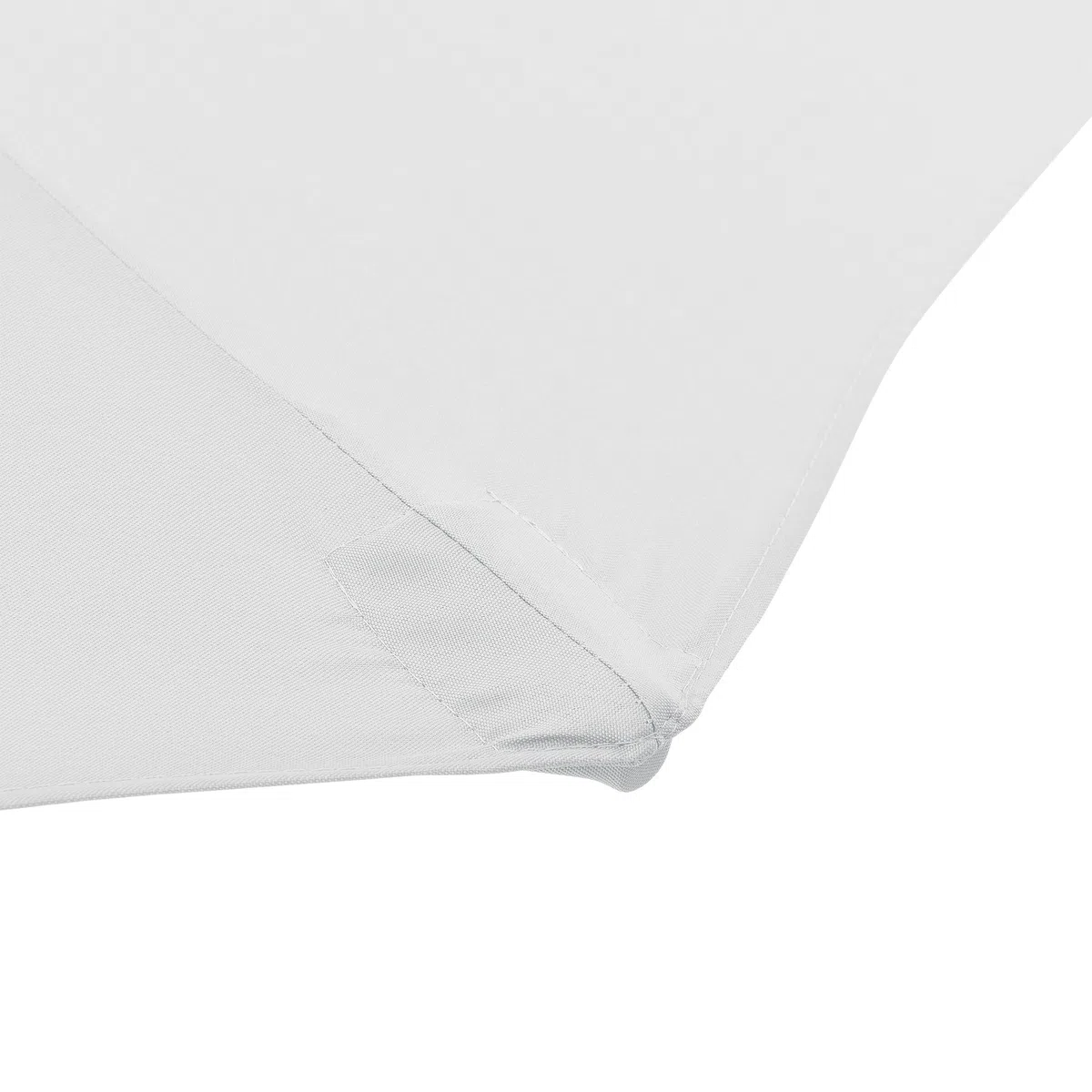 casa.pro Sonnenschirm ø300cm 160g/m² Schirm Marktschirm Kurbelschirm Garten Stahl Polyester Weiß