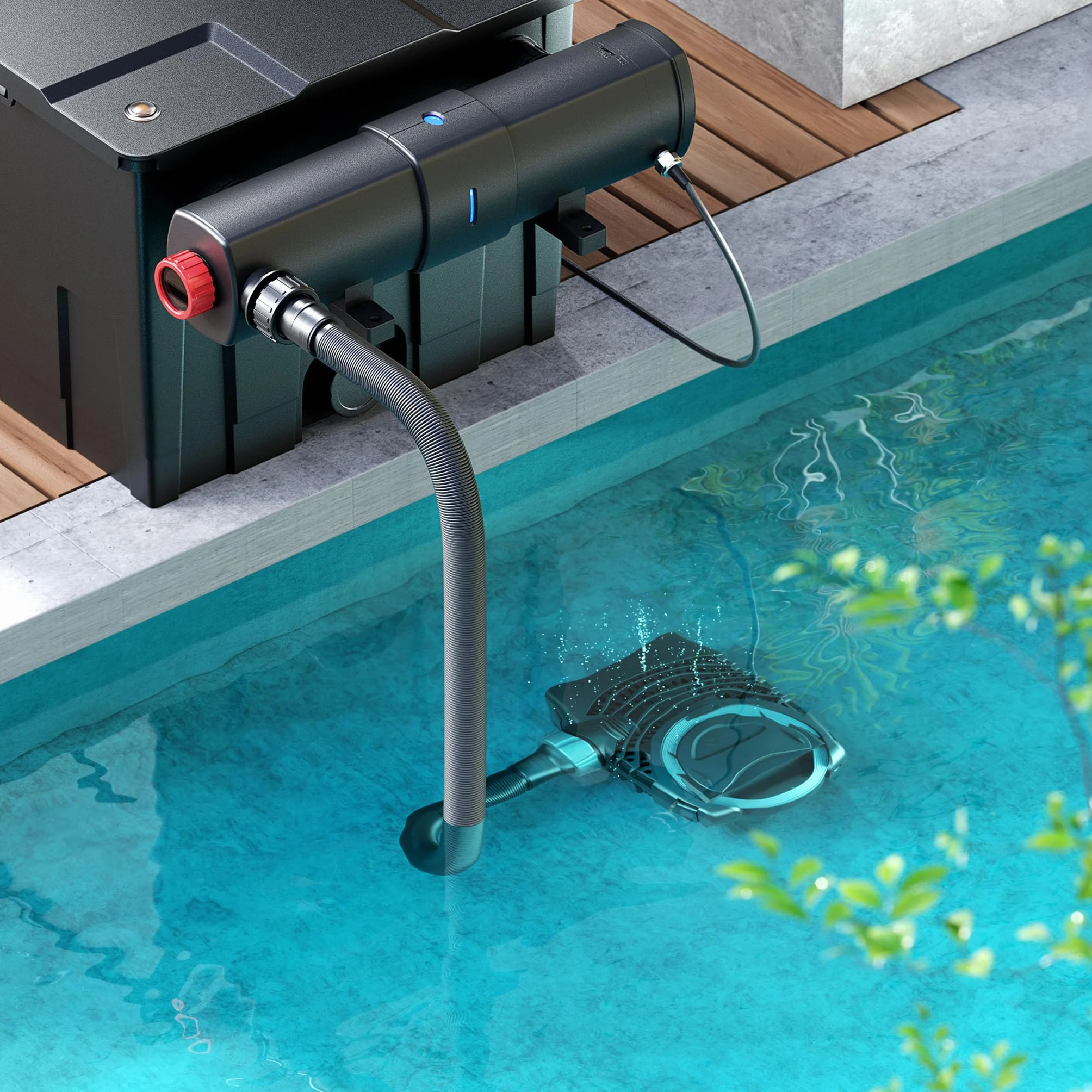 Wiltec Komplettset: CPF-250 Teichdruckfilter bis 10000 L Teichfilteranlage mit 11W Teichklärer, NEO8000 SuperEco Teichpumpe 8000l/h 70W