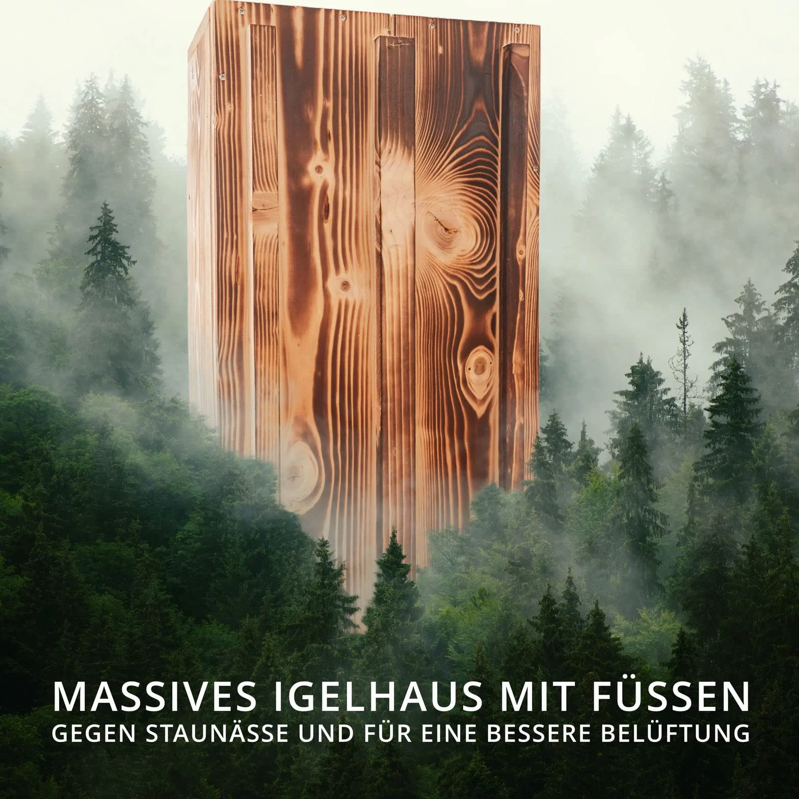 XXXL Igelhaus Neu (IG6) Igelhütte - Igelhaus mit Labyrintheingang und Rattenklappe - mit Boden und Abnehmbarer Dachöffnung zur leichteren Reinigung - inc. 2 Futterschalen