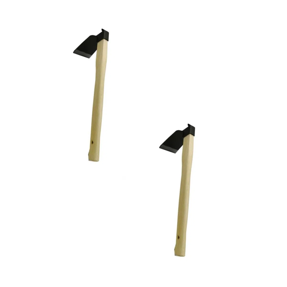 BESPORTBLE 2 Stück Gartenhacke Gehärtetem Vollstahl Ergonomischer Holzgriff Unkrautwerkzeug zum Jäten und Auflockern Gartenarbeit und Pflanzenpflege