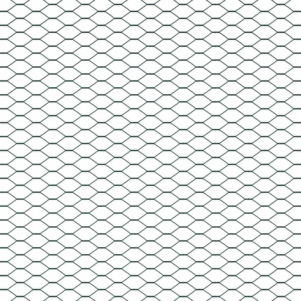 Hexagonzaun Grün aus PVC 1,2 x 50 m, Sichtschutz Zaunelement für Garten und Terrasse, wetterbeständig, blickdicht, als Trennwand und Windschutz für Außenbereich und Vorgarten
