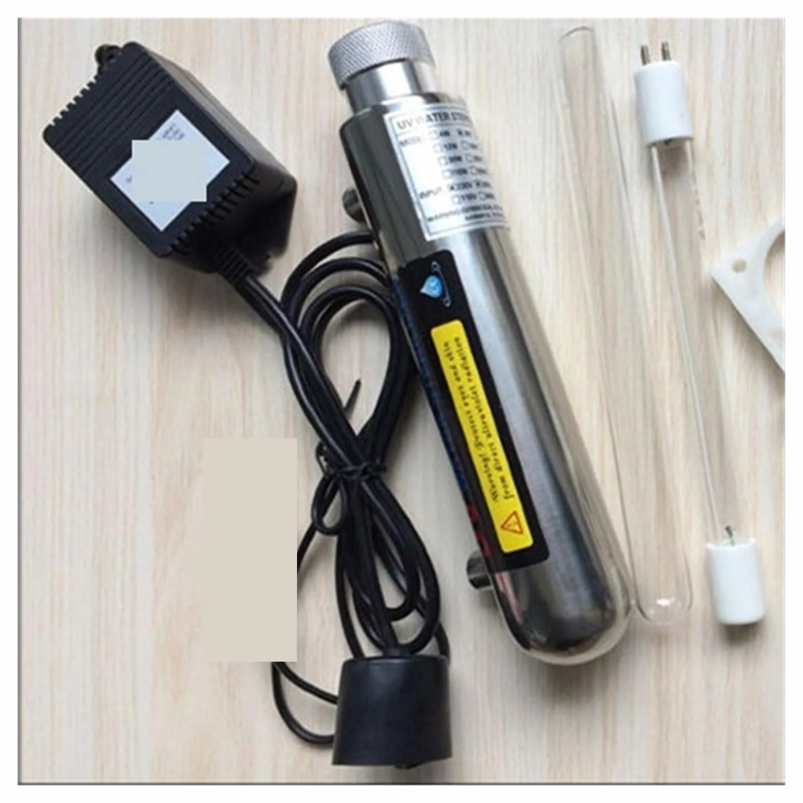 Wasserfiltersystem, 110/220 Edelstahl-UV-Wassersterilisator, UV-Röhrenlampe, direkter Getränkedesinfektionsfilter, Aquarium-Reiniger