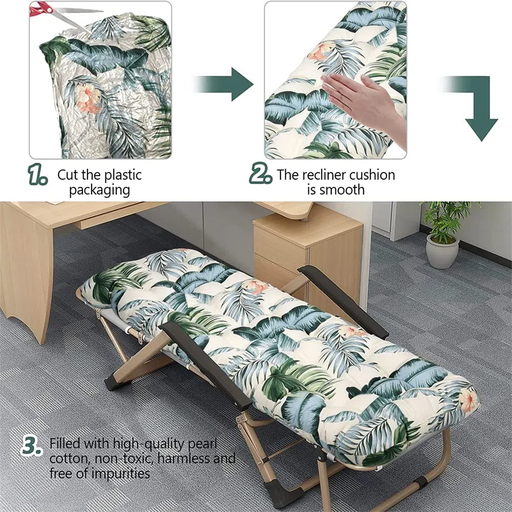 Beach LounCush Extra dicker Sitz, für den Innen- und Außenbereich, 48 x 120 x 8 cm, für Sonne, Los, Entspannungssitz, Sommer, Urlaubs-Zubehör