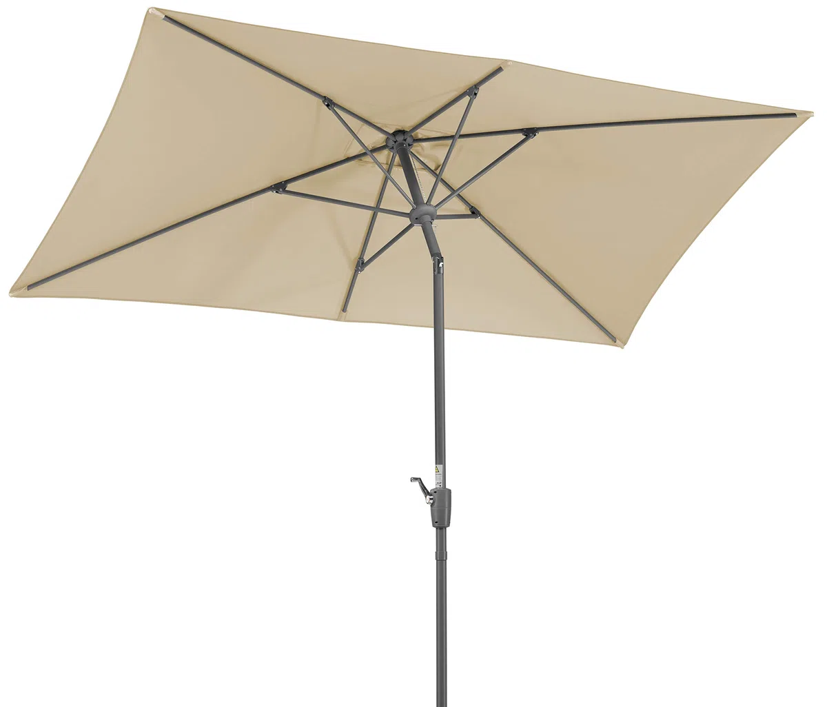Schneider Sonnenschirm Tunis, natur, 270 x 150 cm rechteckig, 742-02, Gestell Stahl, Bespannung Polyester, 5.8 kg