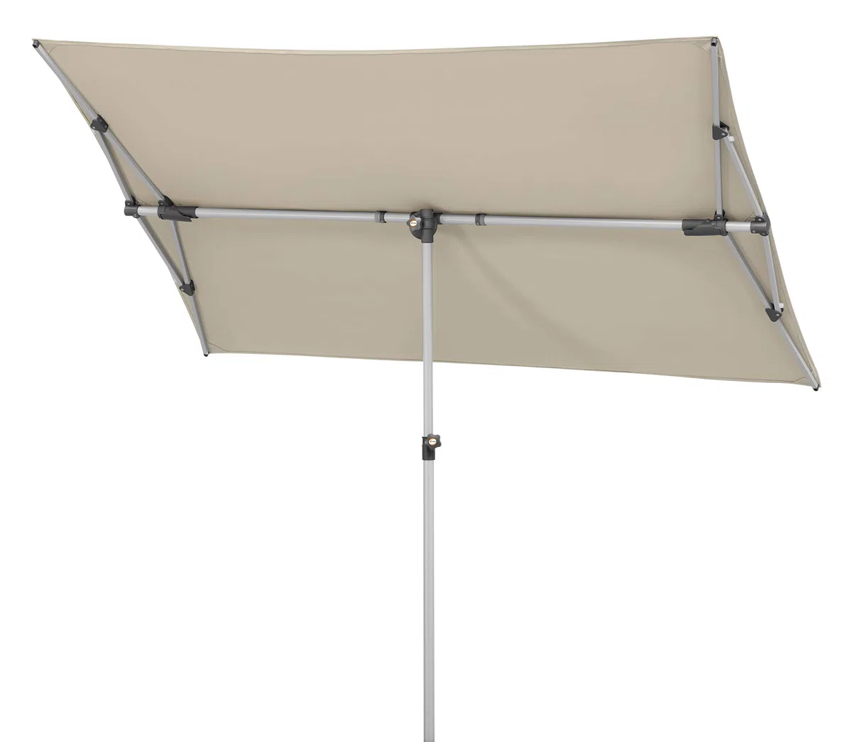 Schneider Sonnenschirm Novara, natur, 190 x 140 cm rechteckig, 758-02, Gestell Alu/Stahl, Bespannung Polyester, 5 kg