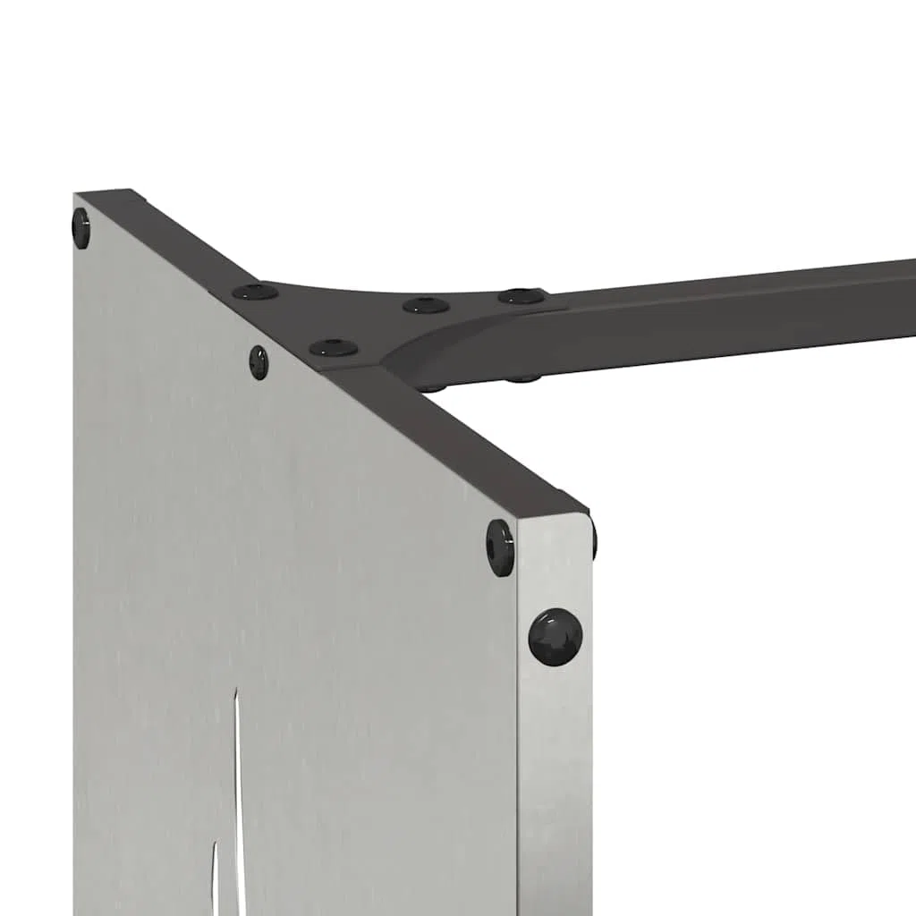 Brennholzregal aus Edelstahl 40x30x80 cm für Kamin und Ofen, robustes Holzregal mit großem Fassungsvermögen für Wohnzimmer, Terrasse, Garten und Innenbereich