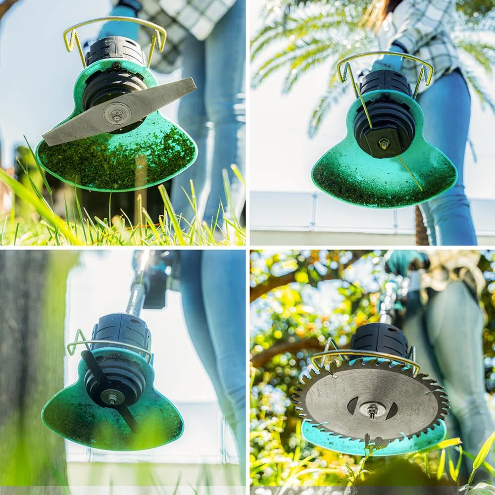 Cecotec Akku-Rasentrimmer und Freischneider FastCut 4000 Freemove. 650 W, 2X 21 V und 4000 mAh Akkus, Multifunktional, schwenkbarer Kopf, Teleskopstiel, Zubehör und Ersatzteile